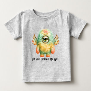 Ellie – The Big-Eyed Sceptical Monster Baby T-Shirt