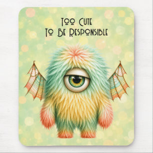 Ellie – The Big-Eyed Sceptical Monster Mouse Mat