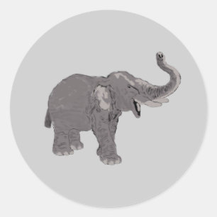 Ellie the Elephant Classic Round Sticker