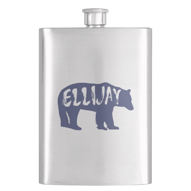 Ellijay Georgia Bear Hip Flask (Front)