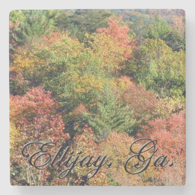 Ellijay, Georgia, Fall Leaves, Mountain, Coasters (Front)