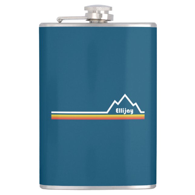Ellijay Georgia Hip Flask (Front)