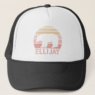 Ellijay Georgia Retro Bear Trucker Hat