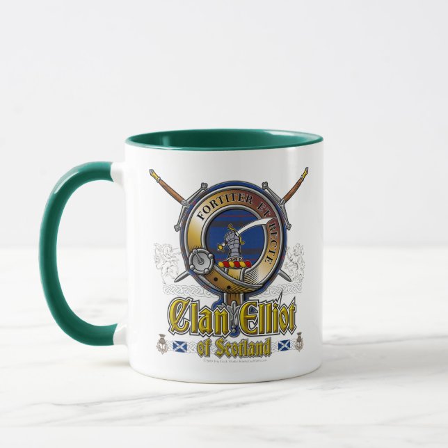 Elliot Crest Badge Mug (Left)