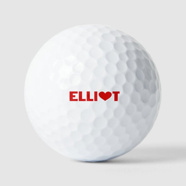 Elliot Love Golf Balls (Front)