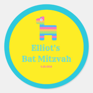 Elliot's Bat Mitzvah- candy buffet stickers