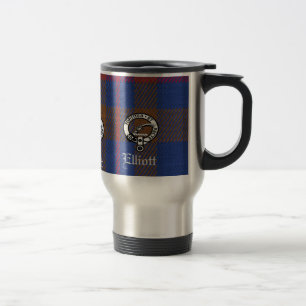 ELLIOTT CLAN TARTAN THERMAL TRAVEL MUG