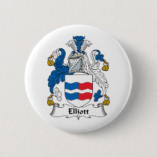 Elliott Family Crest 6 Cm Round Badge