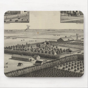 Elliott Residence and Farm, Rice County, Kansas Mouse Mat