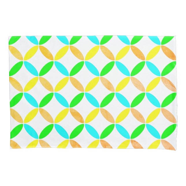 Ellipse Pattern Abstract Art Pillowcase (Front)