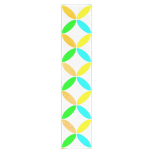 Ellipse Pattern Abstract Art Short Table Runner