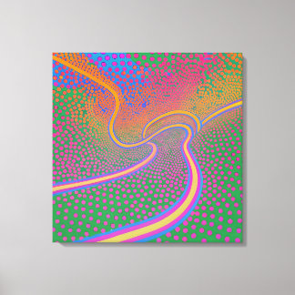 Elliptic curve and homogeneous dispersion arts canvas print