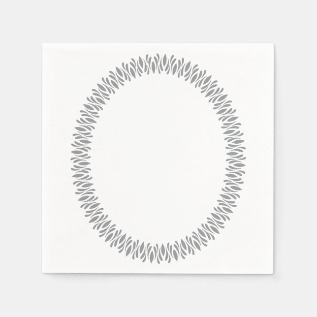 Elliptical Frame Napkins (Front)