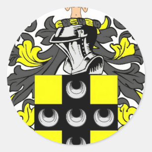 Ellis Coat of Arms Classic Round Sticker