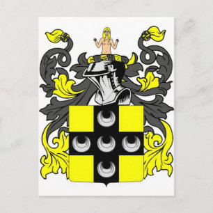 Ellis Coat of Arms Postcard
