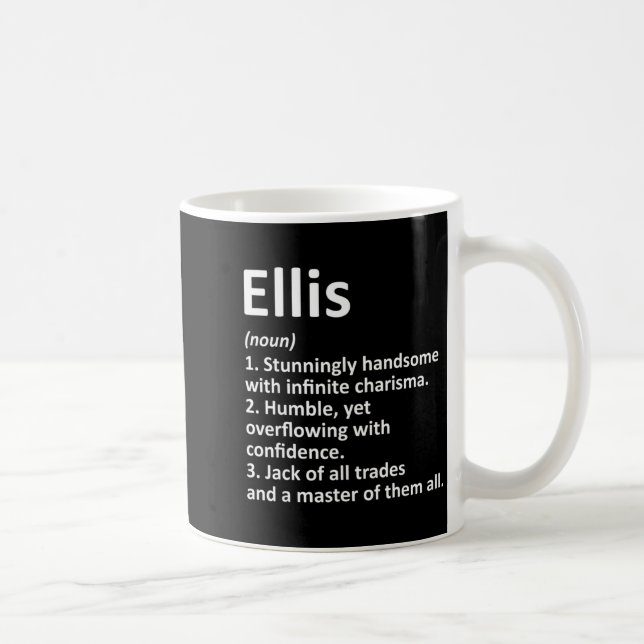 Ellis Definition D Name Funny Birthday  Coffee Mug (Right)