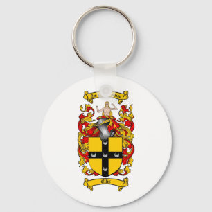 ELLIS FAMILY CREST - ELLIS COAT OF ARMS KEY RING