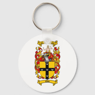ELLIS FAMILY CREST -  ELLIS COAT OF ARMS KEY RING