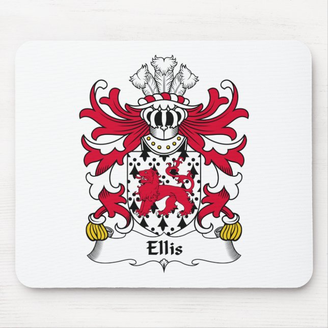 Ellis Family Crest Mouse Mat (Front)