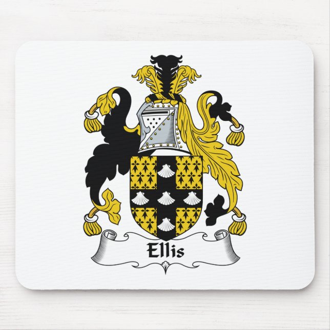 Ellis Family Crest Mouse Mat (Front)
