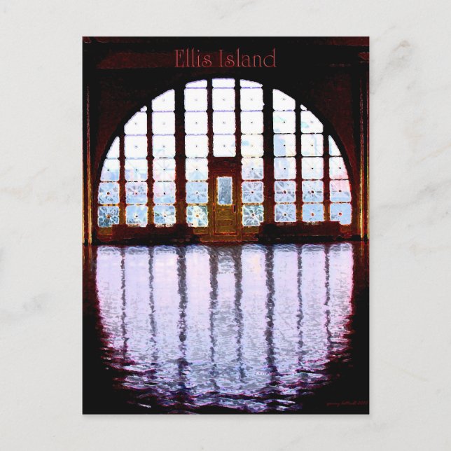 Ellis Island I Postcard (Front)