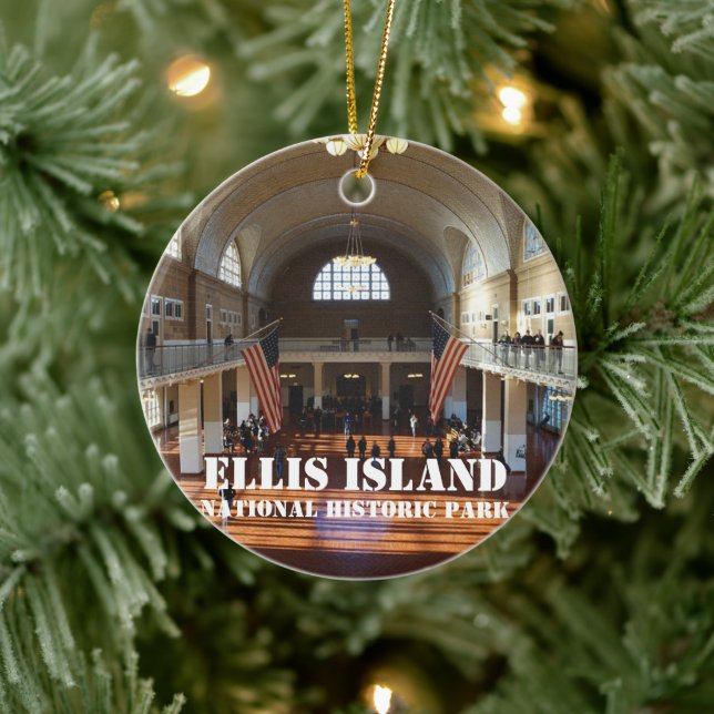 Ellis Island National Park Christmas Ornament (Tree)