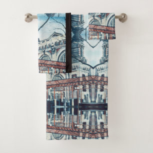Ellis Island, New York City Bath Towel Set