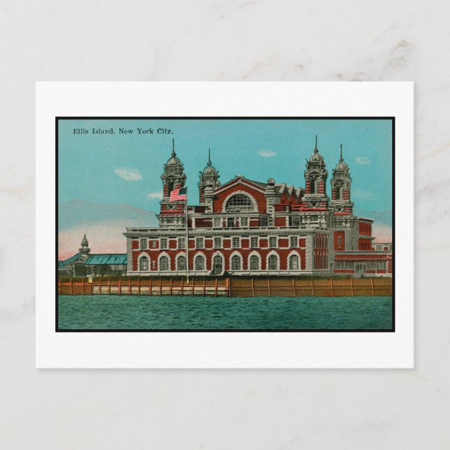 Ellis Island, NYC Postcard (Front)