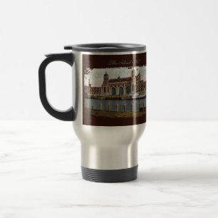 Ellis Island Painted Travel Mug