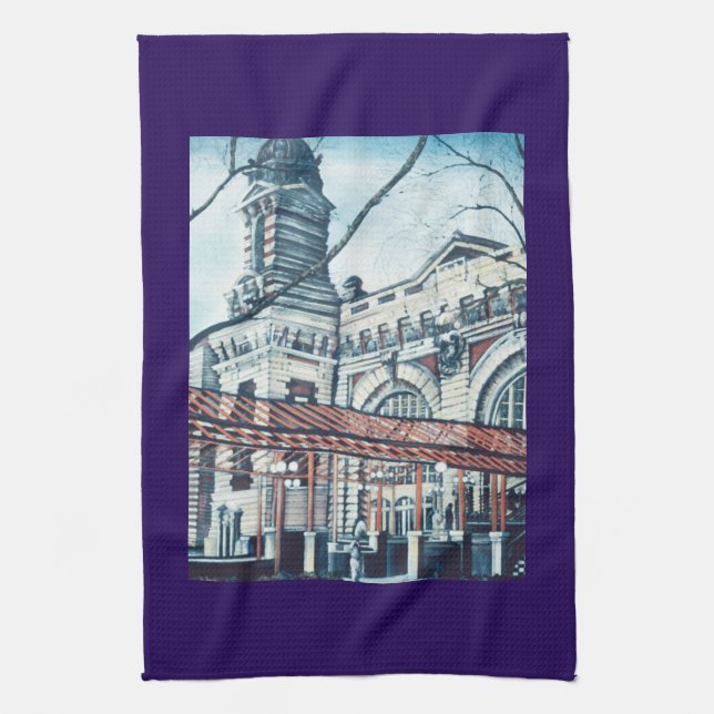 Ellis Island Tea Towel (Vertical)