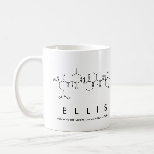 Ellis peptide name mug (Left)