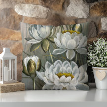 Ellis Rowan White Water Lily Vintage Flowers
