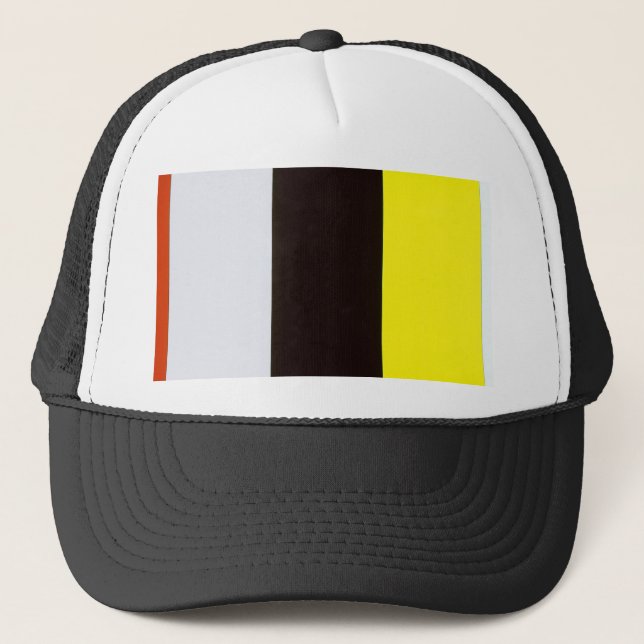 Ellsworth Kelly Yellow White and Black Trucker Hat (Front)