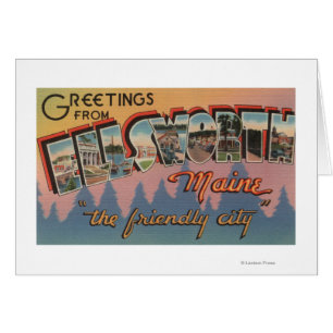 Ellsworth, Maine - Large Letter Scenes