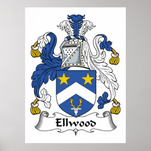 Ellwood Family Crest Poster