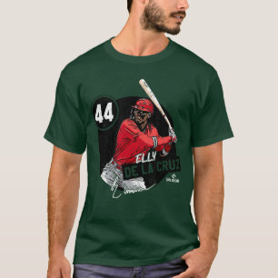 Elly De La Cruz Cincinnati MLBPA Red Small UniseAd T-Shirt