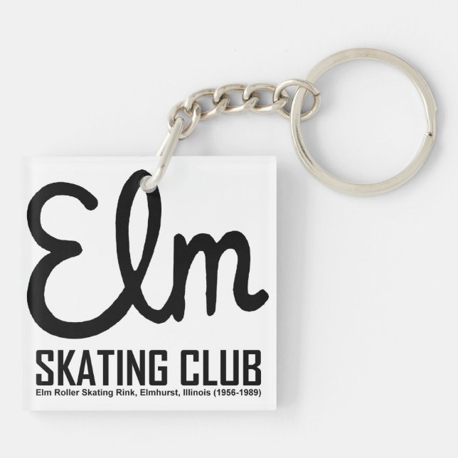 Elm Skating Club, Elmhurst, Illinois Key Ring (Back)