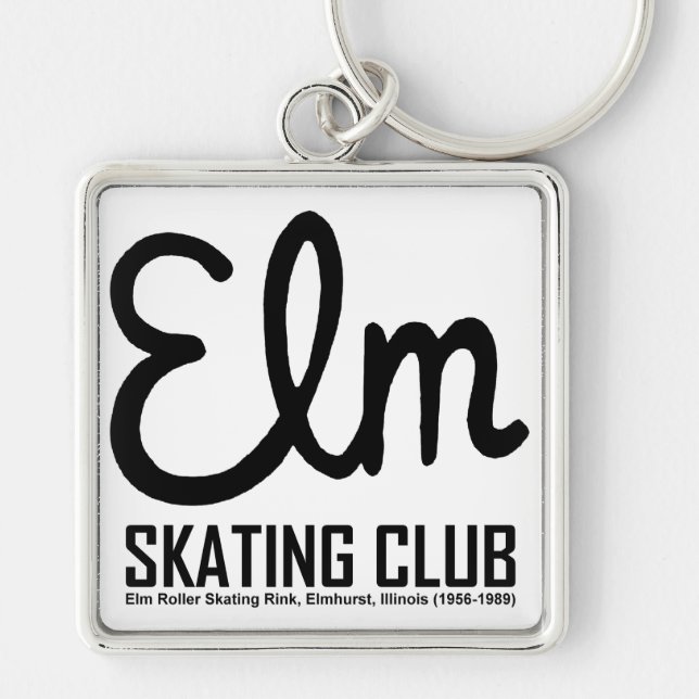 Elm Skating Club, Elmhurst, Illinois Key Ring (Front)