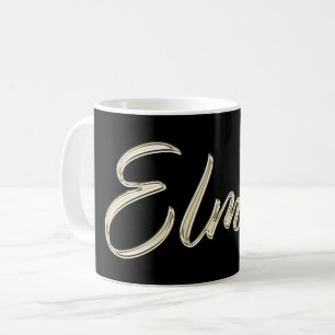 Elmar Name whitegold Tasse Teetasse Kaffetasse Coffee Mug