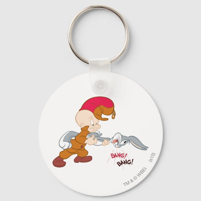 ELMER FUDD™ and BUGS BUNNY™ Key Ring (Front)