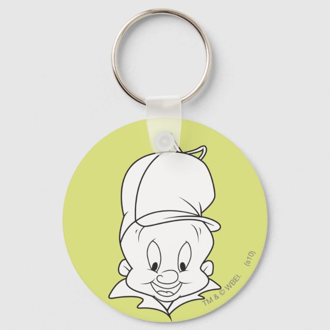 ELMER FUDD™ Head Shot Key Ring (Front)