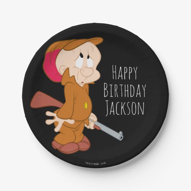 ELMER FUDD™ | Scared Pose Paper Plate (Front)