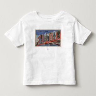 Elmira, New York - Large Letter Scenes Toddler T-Shirt