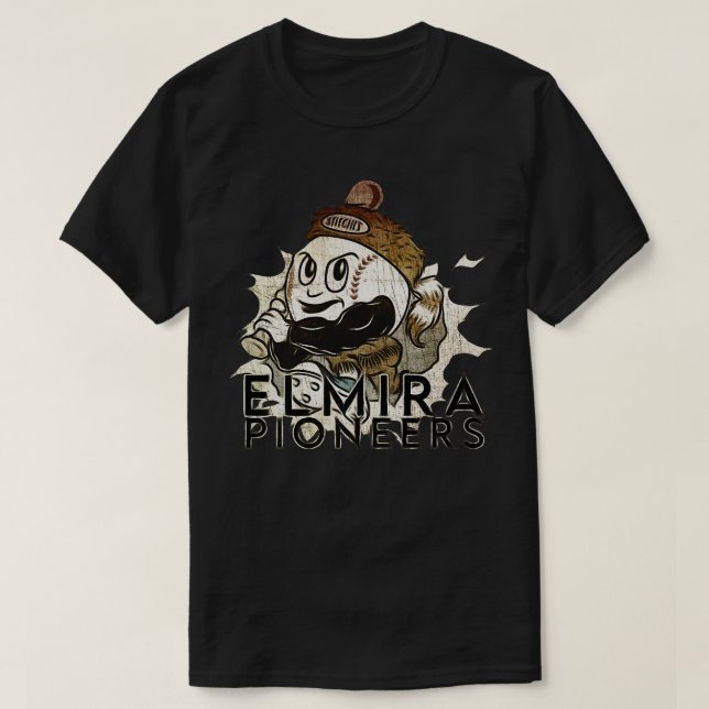 Elmira Pioneers Baseball T-Shirt (Design Front)