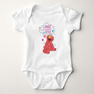 Elmo   A Smile is Always in Style Baby Bodysuit