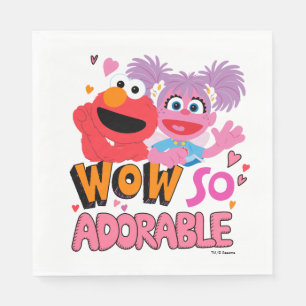 Elmo & Abby Wow So Adorable Napkin