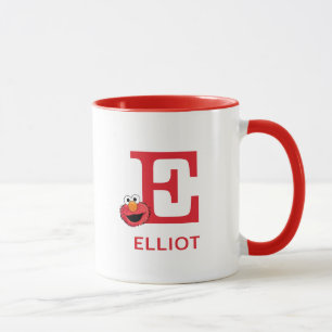 Elmo Add Your Name & Monogram E Mug