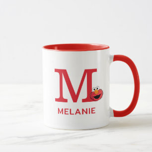 Elmo Add Your Name & Monogram M Mug