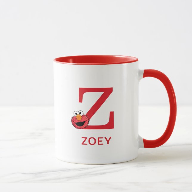 Elmo Add Your Name & Monogram Z Mug (Right)