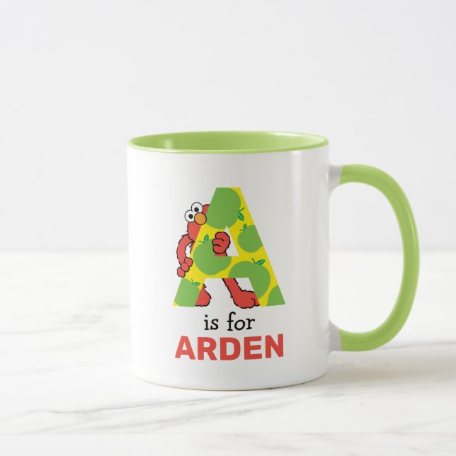 Elmo Alphabet | A Apple Mug (Right)